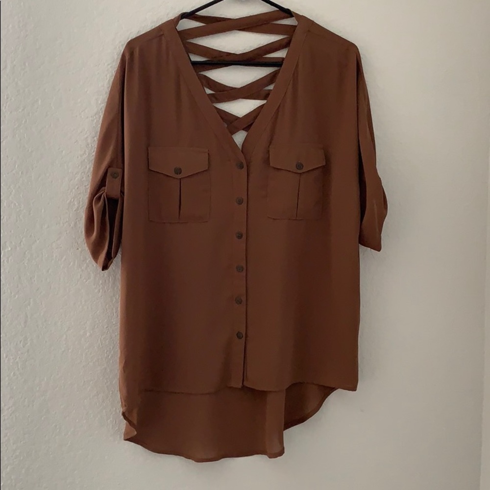 Brown blouse